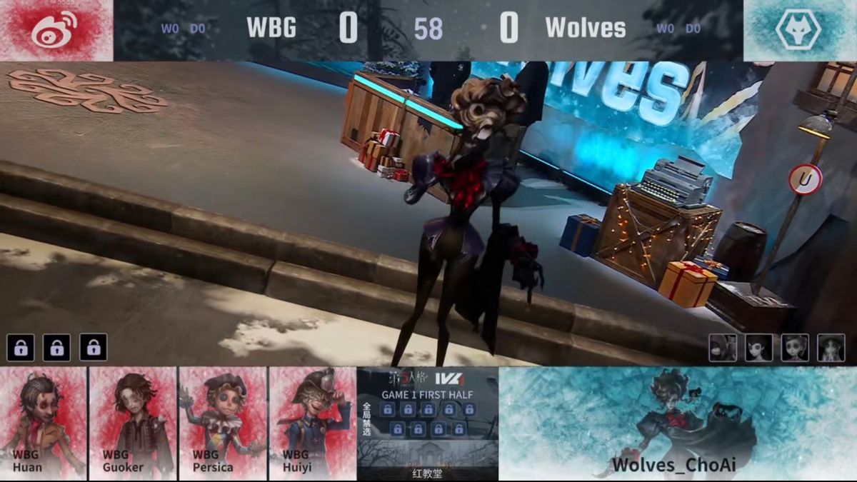 第五人格IVL：成都Wolves_ChoAi先手强势四抓，建立优势取得胜利