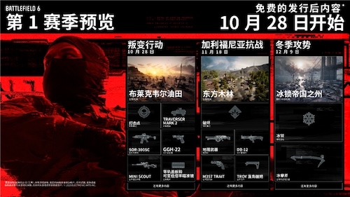 《戰(zhàn)地風(fēng)云 6》揭露第 1 賽季藍(lán)圖 —— 10 月 28 日正式開(kāi)啟